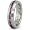 5.5mm Eternity Titanium Ring with Pink and White CZ - Size 8