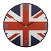 Contemporary British Union Jack Wall Clock - 30cm Diameter