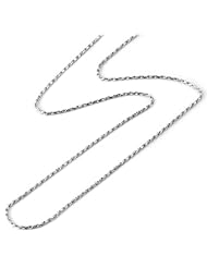 18" 1.0MM Rope Chain in 14K White Gold