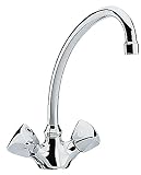 GROHE 31 054 000 Classic Two Handle Centerset Kitchen Faucet, Chrome