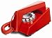 Wild & Wolf Trim Phone in Red - Retro Telephone