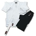 Karate Mixed Uniform White Jacket/ Black Trouser -