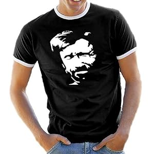Chuck Norris Kontrast / Ringer T-Shirt S-XXL div. Farben