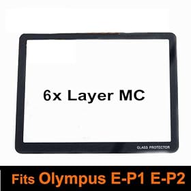 RainbowImaging LCD Optical Glass Screen Protector for Olympus E-P1 E-P2 (6 Layer Coating)