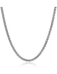 10K Gold 2mm Spiga Chain Necklace, 18"