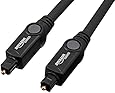 AmazonBasics Digital Optical Audio Toslink Cable - 6 Feet (1.8 Meters)