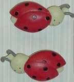 Lady Bug Drawer Knobs - Set of 2