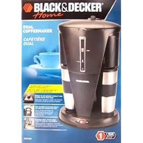 Black and Decker DDCM200 Dual Personal Coffeemaker, Black and Stainless by Black & Decker