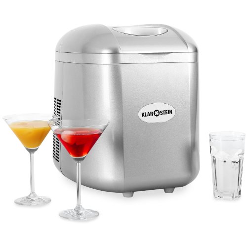 Klarstein Glace-88R Machine à glaçons - Fabrique de glaçon (120W, certifiée norme allemande) - Argent