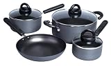 Gibson Contempoware 7 Piece Cookware Set in Black