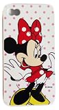 Disney ® Minnie Mouse Flexible TPU SKIN Protector Case Cover (Cute Minnie with Polka Dots!!) for Apple iPhone 4S / 4G / 4 (Fits any carrier AT&T, VERIZON AND SPRINT) + Free WirelessGeeks247 Metallic Detachable Touch Screen STYLUS PEN with Anti Dust Plug
