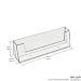 DL leaflet holder - landscape - BHCL230 - Pack of 5
