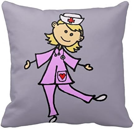 Happy Dancing Nurse Art Pillow Case 18" * 18"