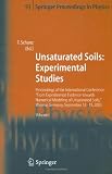 Unsaturated Soils: Experimental Studies: Proceedings of the International Conference From Experimental Evidence towards Numerical Modeling of Unsaturated ... 2003 (Springer Proceedings in Physics)