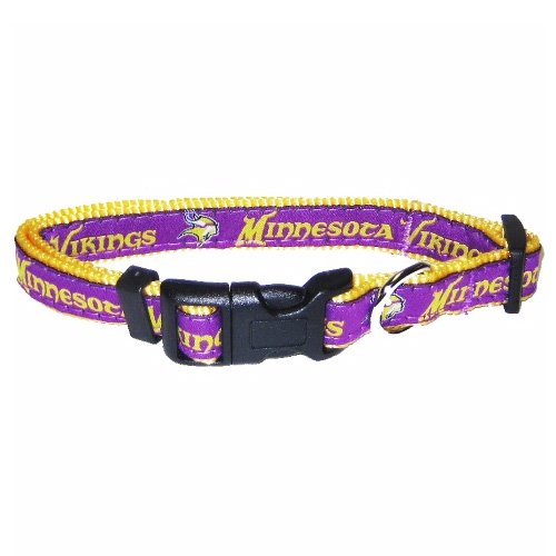 Minnesota Vikings SM dog pet collar 3/8