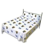 Kentucky Wildcats NCAA Sheet Set (Rotary - White)
