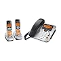 Uniden DECT 6.0 Corded/Cordless Digital Answering System with Dual Keypad and Two Cordless Handsets (DECT1588-2)