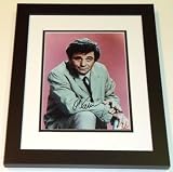 Peter Falk Autographed/Hand Signed ''Columbo'' 8x10 Photo BLACK CUSTOM FRAME