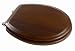 American Standard 5315.110.329 Boulevard Wood Finish Round Front Toilet Seat with EverClean Surface and Polished Chrome Slow Close Hinges, Warm Walnut