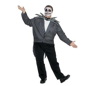 Jack Skellington Plus Size Costume WITH OR WITHOUT MASK for Men (Pants not included) Jack Skellington Plus Size Costume WITH OR WITHOUT MASK for Men (Pants not included)