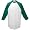 White/Dark Green