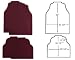 A Set Of 4 Universal Fit Trimable Vinyl Floor Mat For Car / Truck - Burgundy