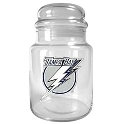 Tampa Bay Lightning 31oz Glass Candy Jar NHL Hockey