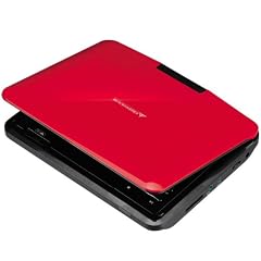 GREEN HOUSE 7型ワイド CPRMポータブルDVDプレーヤー トゥルーレッド GHV-PDV780R