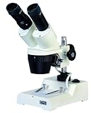 GX Microscopes XTD-2B Dual Magnification Stereo Microscope, Binocular Head, Two Magnifications 2X/4X, High Power, Top Halogen Light Illumination, Pillar Stand