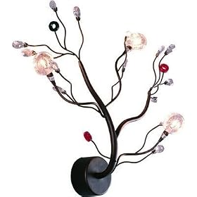 Crystal Forest Three Light Wall Fixture