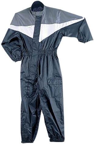 Motorcycle Rain Gear - One Piece Motorcycle Rain Suit RS5002 Grey 4XL