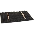 Black Velvet 10 Slot Bracelet Watch Band Display Unit 9.5"