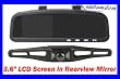 4UCam REARVIEW MIRROR 3.6" TFT Color monitor + Wireless Backup Camera w/ Night Vision