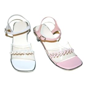Girls Cinderella Inspired Clear Rhinestone Dress Party Wedding Shoes