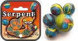 Mega Marbles - SERPENT MARBLES NET (1 Shooter Marble, 24 Player Marbles & 2 Display Rings)