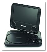 Polaroid 7型液晶スイーベルポータブルDVDプレーヤー DPJ-07091B ブラック