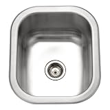 Houzer CS-1307-1 Club 12-7/16-by-14-11/16-Inch Undermount Stainless Steel Bar or Prep Sink