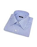 Bagutta Light Blue Checked Cotton Italian Dress Shirt