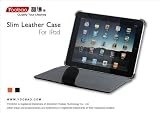 AYL (TM) Genuine Leather Case Folio with 3-in-1 built-in Stand for Apple Ipad Tablet/wifi 3G Model 16gb, 32gb, 64gb (Black)