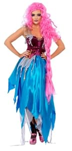 Smiffy's Mangled Maiden Dress with Layered Skirt (Small)