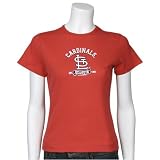 St Louis Cardinals Red Ladies Banner T-shirt