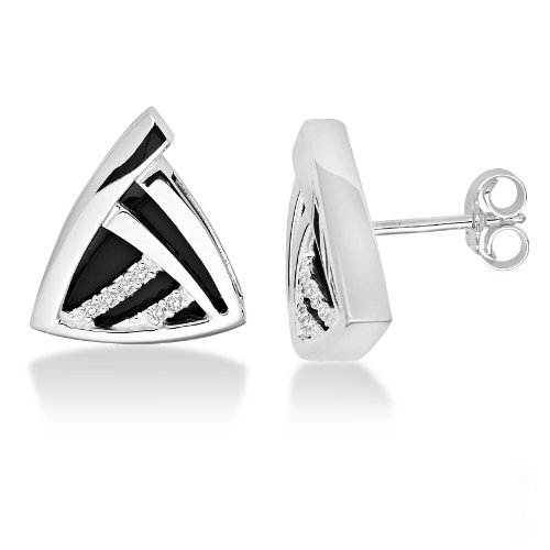 Miore Damen-Ohrstecker 925 Sterling-Silber Agate und  Zirkonia MSM020E Preisvergleich