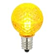 Pack of 25 LED G30 Yellow Replacement Christmas Light Bulbs