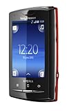 Sony Ericsson Xperia X10 mini pro Smartphone mit Passion Cover (ohne Branding, 6,6 cm (2,6 Zoll) Display, Touchscreen, 5 Megapixel Kamera) schwarz/rot
