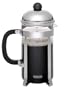 BonJour French Press Monet 3-Cup, Polished Stainless Steel