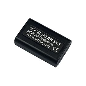 7.4V 800mAh Li-ion Battery for Nikon ENEL1 EN-EL1 camera camcorder E880 CoolPix 4300 4500 4800 5000 5400 5700 775 8700 880 995