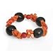 Tagua Nut Red Bracelet-Black Seeds "Seeds of Change Bracelet [Black Seeds - Red]"
