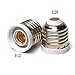 Toplimit E26 to E12 Adapters Base Converts Fixture E26 to Standard Screw-in Bulb Socket E12 Pack of 5 (E27 to E12)