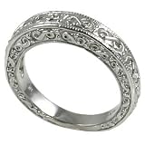 14k Gold 4.5 MM Vintage Style Wedding Band