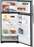 Review GE  / GE GTS17JBWBB 16.6 cu. ft. Top-Freezer Refrigerator with 3 Glass Shelves, Gallon Door Storage, Upfront Temperature Controls and Optional Automatic Icemaker: Black